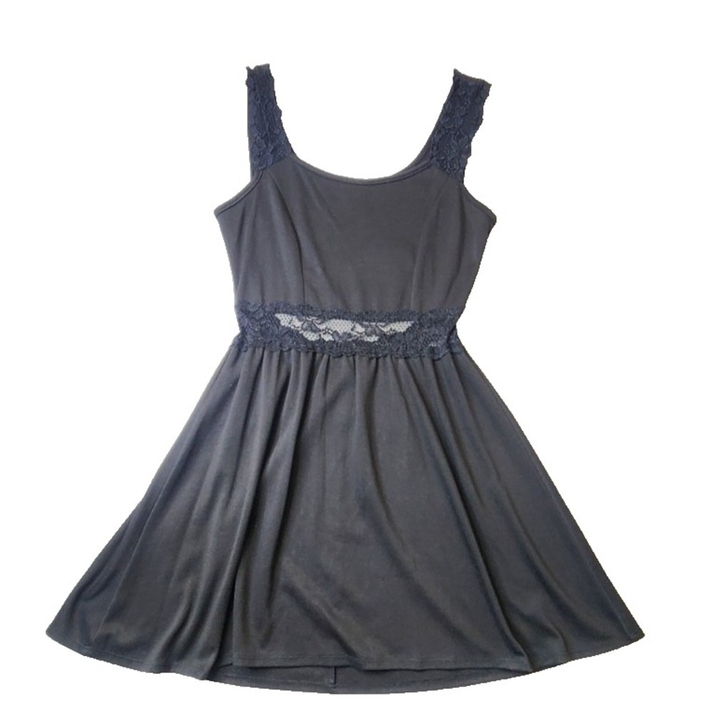 Wet Seal Womens Dress Lace Black Size M